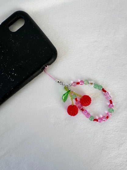 Cherry Blossom Phone Charm 🍒 🌸