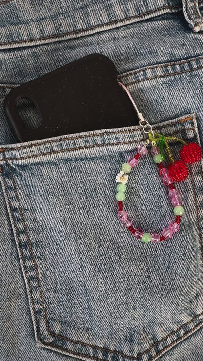 Cherry Blossom Phone Charm 🍒 🌸